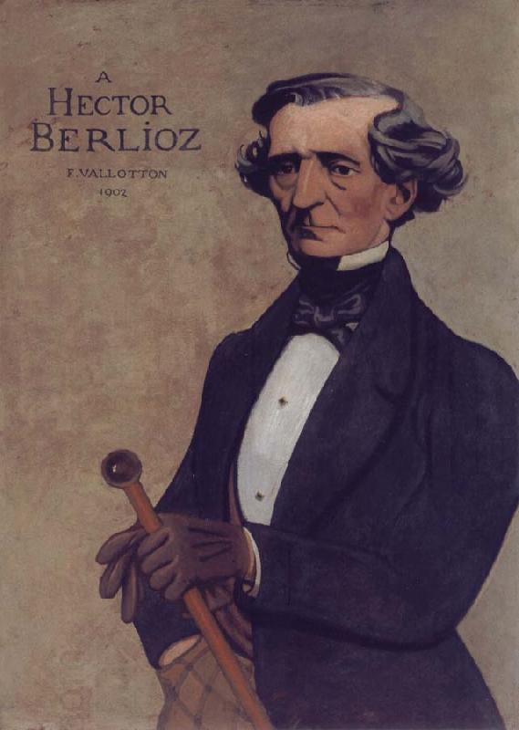 Felix Vallotton Portrait decoratif of Hector Berlioz oil painting picture